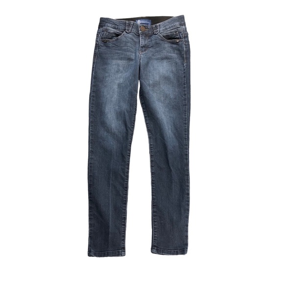 Democracy Ab Solution Medium Wash Mid Rise Skinny Jeans Shaping Contour Sz6 - Picture 7 of 14